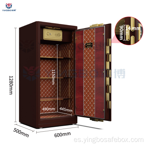 Huella digital Lock Digital Jewelry Large Home Caja segura